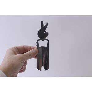 HV, Harvey Vogel, Bottle Opener, Metal, Rabbit Head, Playboy Style~ 250113-WH 34